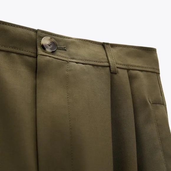 Zara Green Cargo Pants - Picture 7 of 7